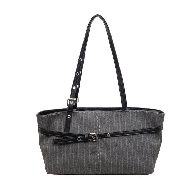 Stylische gestreifte Business-Tote