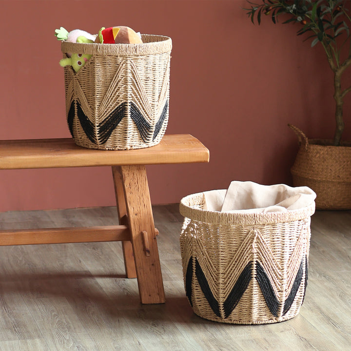 Henkeltasche aus geflochtenem Naturmaterial Karnz