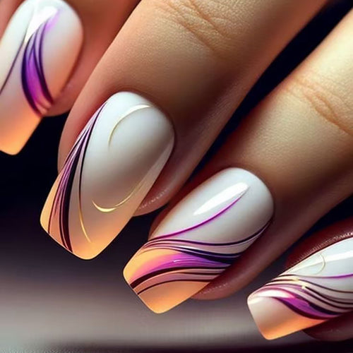 Künstlerische Ombre Nageldesign Karnz