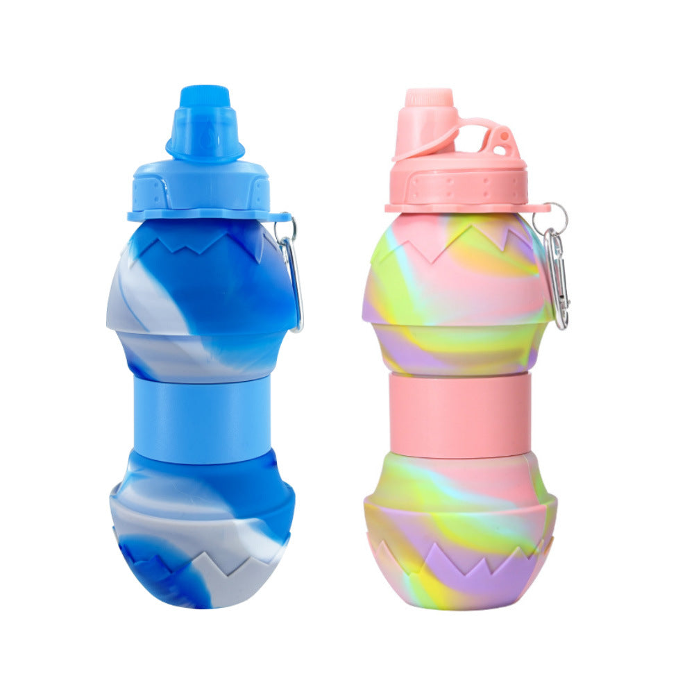 Damen 2-in-1 Silikon Trinkflasche Karnz