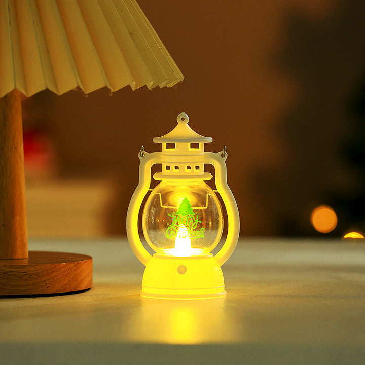 Dekorative LED Santa Figurine Laterne Karnz