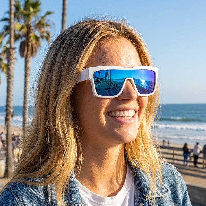 Damen Modische Sonnenbrille mit ausgefallenem Design Karnz