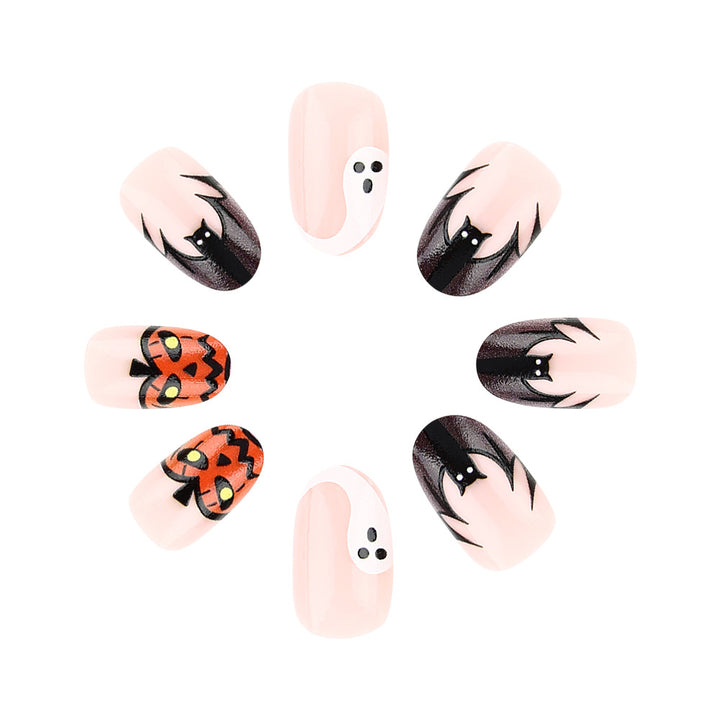 Künstlerische Halloween-Themen Press-On Nagelkunst Karnz 1787543212