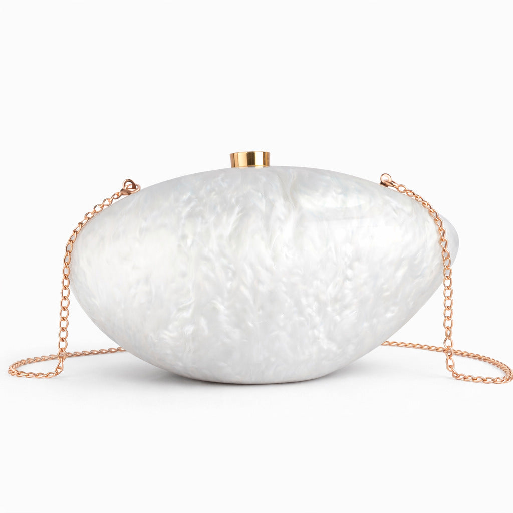 Perlmutt-Acryl-Abend-Handtasche