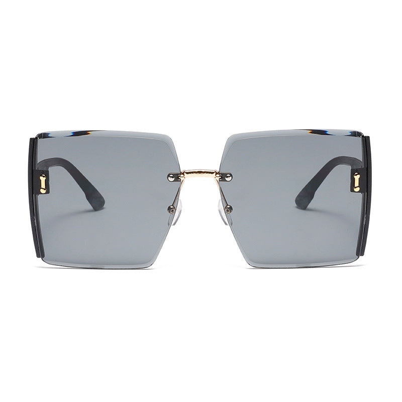 Damen oversized geometrische Sonnenbrille Karnz