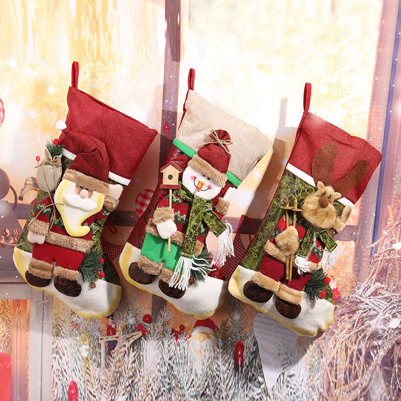 Niedlicher Weihnachtsstrumpf mit Rentierdesign Karnz