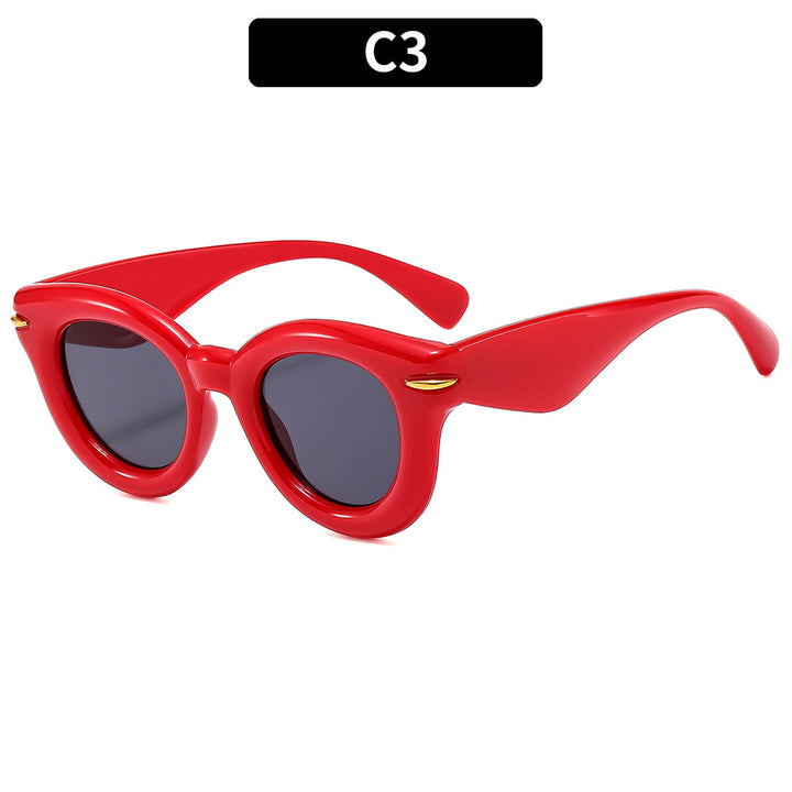 Retro-inspirierte übergroße Cat-Eye Sonnenbrille