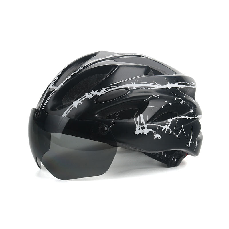 Fahrradhelm mit integriertem Visier Karnz