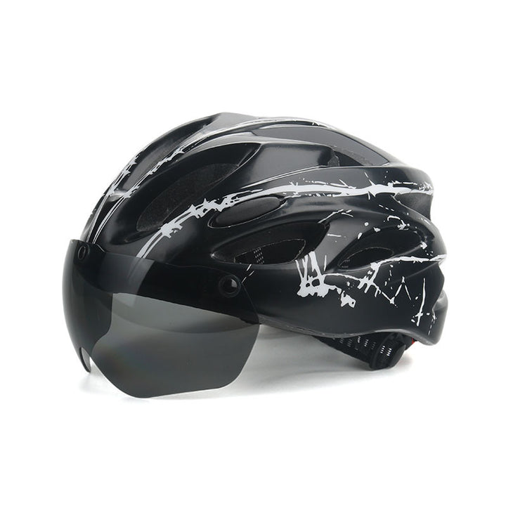 Fahrradhelm mit integriertem Visier Karnz