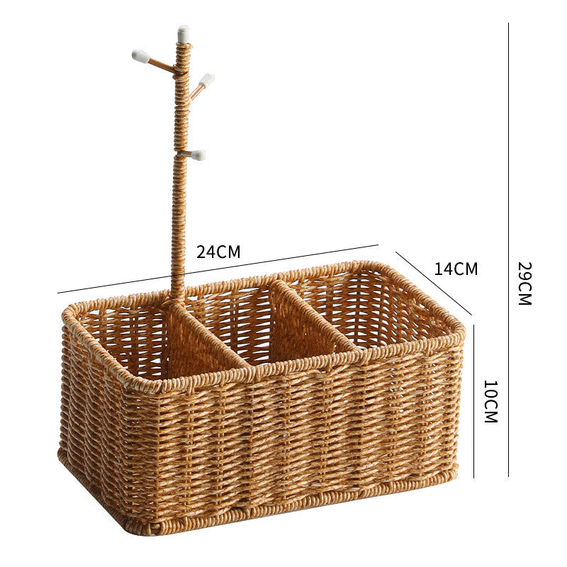 Unisex Vielseitiger Aufbewahrungskorb mit Haken Karnz