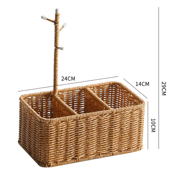 Unisex Vielseitiger Aufbewahrungskorb mit Haken Karnz