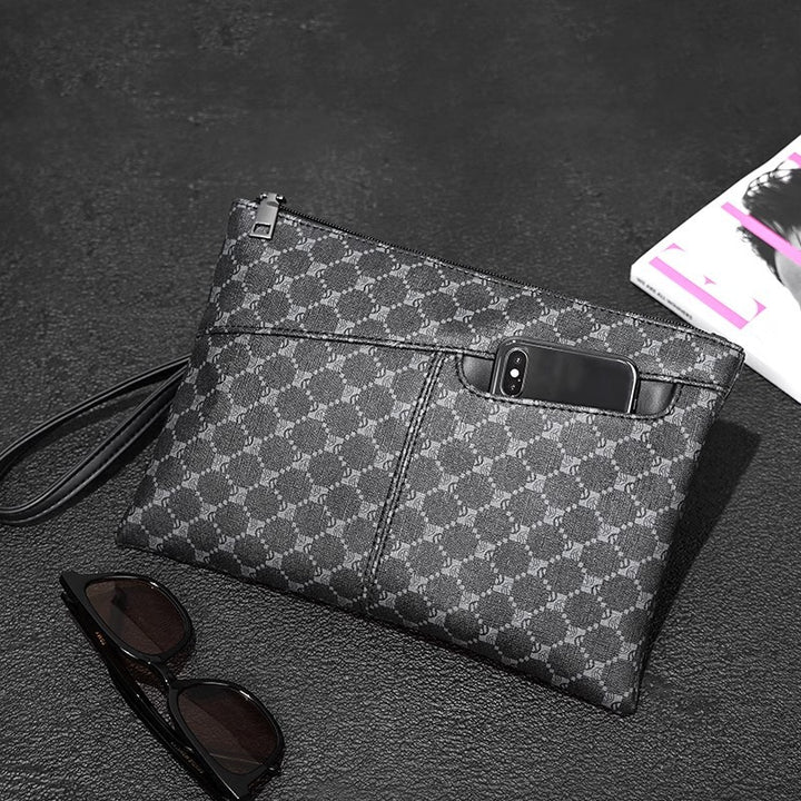 Elegante Leder-Clutch Karnz