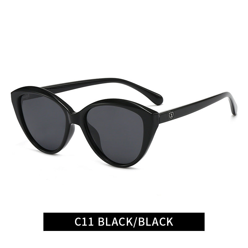 Damen Cat-Eye Sonnenbrille mit modischem und robustem Rahmen Karnz