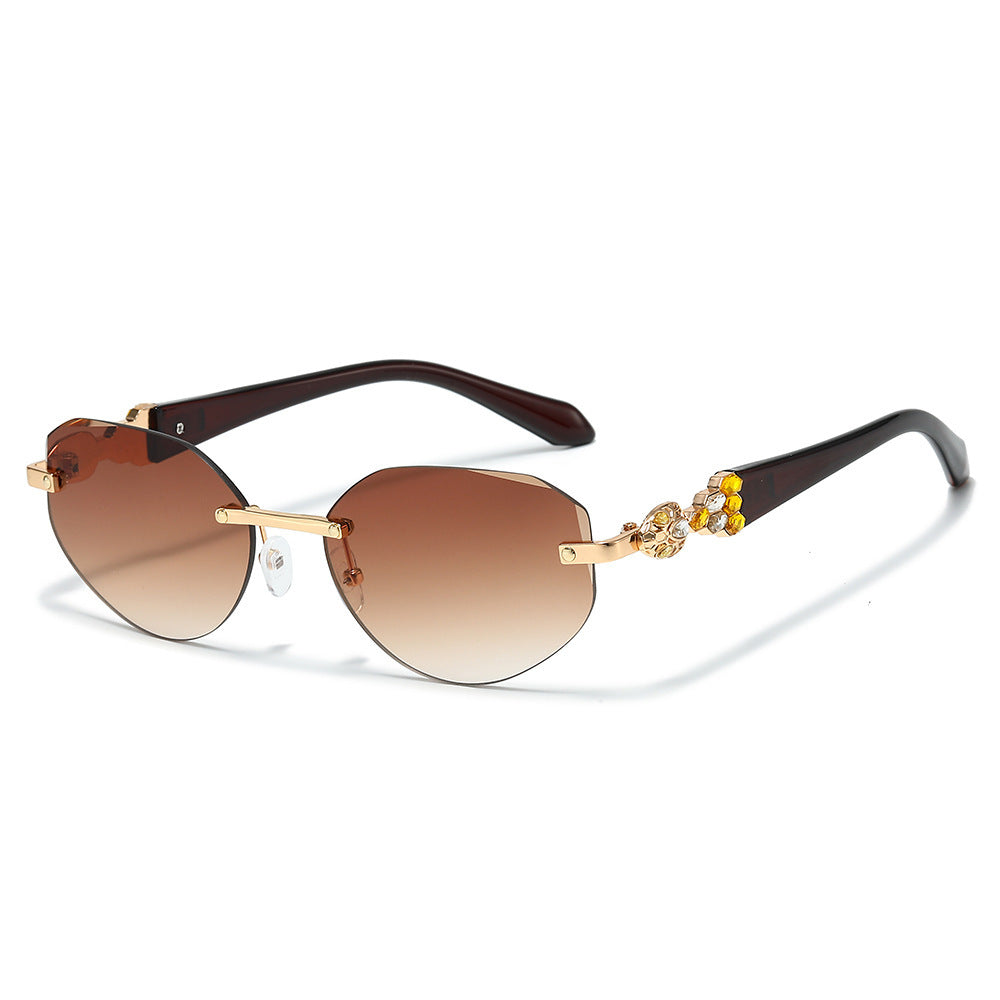 Dekorative Übergroße Schild-Sonnenbrille Karnz