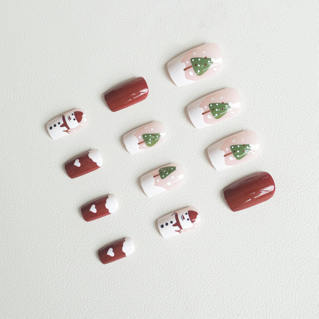 Kreative Feiertagsmotiv-Nagelkunst