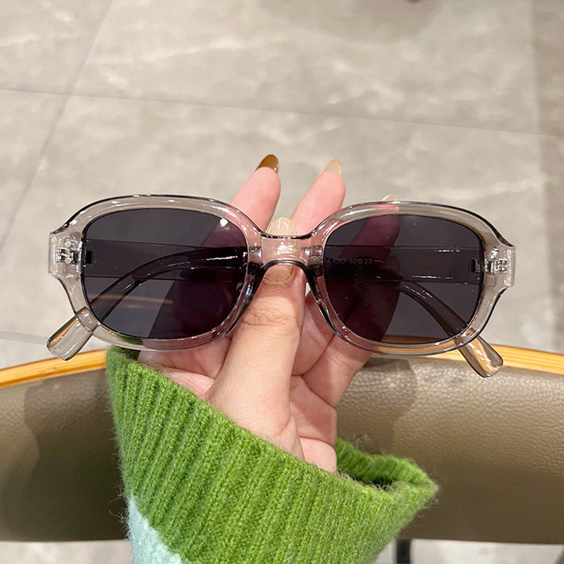 Damen modische Sonnenbrille mit großem, eckigem Rahmen Karnz