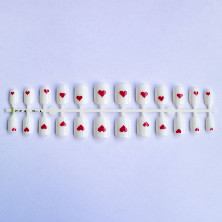 Herz Akzente Nagelkunst