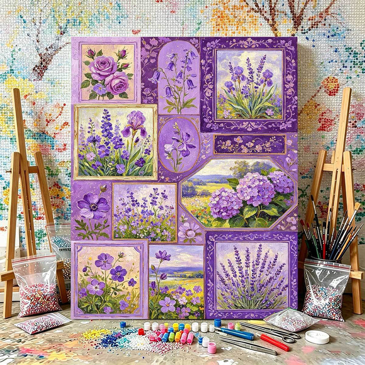 DIY Blumen-Themen Malen nach Zahlen Set Karnz