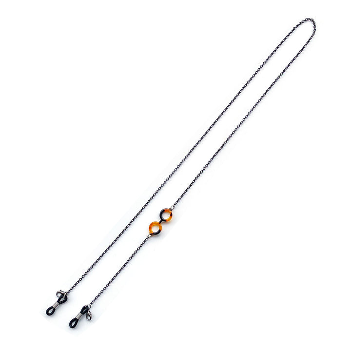 Elegante Brillen Kette mit dekorativen Gliedern Karnz