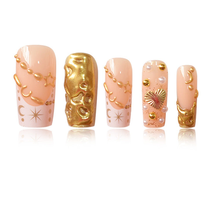 Premium Dekorative Press-On Nagelkunst Karnz