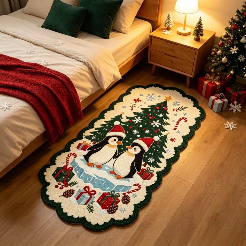 Winter-Themen Dekorativer Läufer Teppich