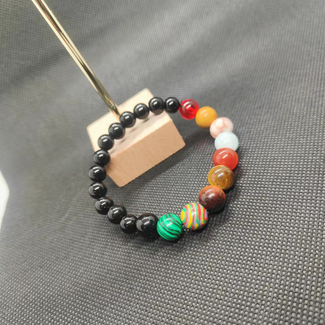 Bunte Armband mit Natursteinen Karnz