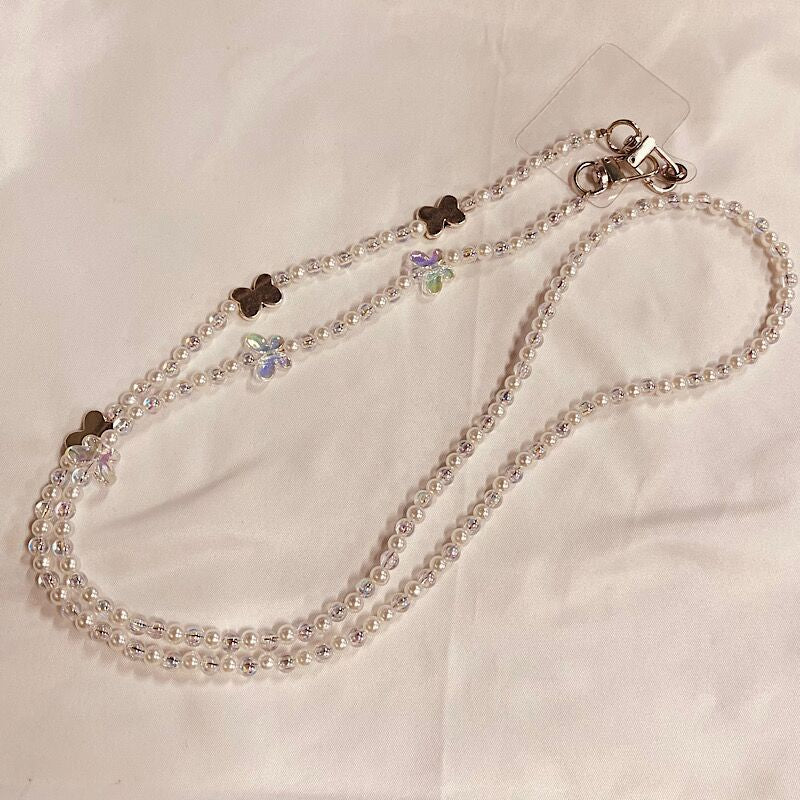 Eleganter Perlen Charm Brillenhalter Karnz