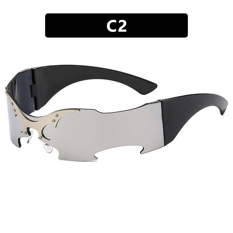 Damen futuristische Sportsonnenbrille Karnz