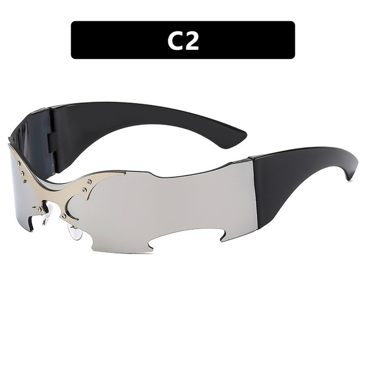 Damen futuristische Sportsonnenbrille Karnz
