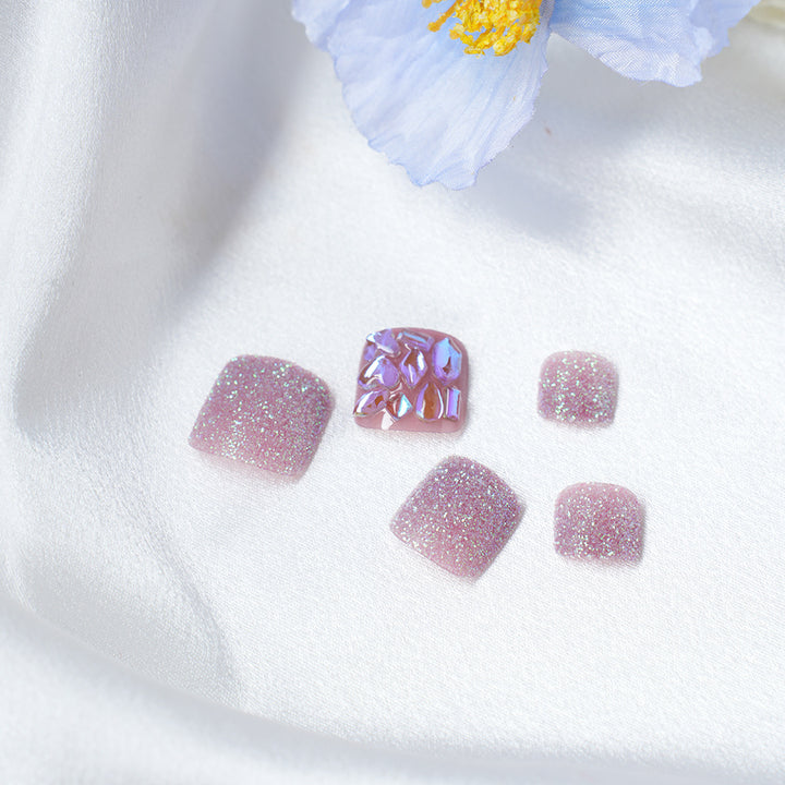 Glitzerndes Strass Press-On Nail Set Karnz