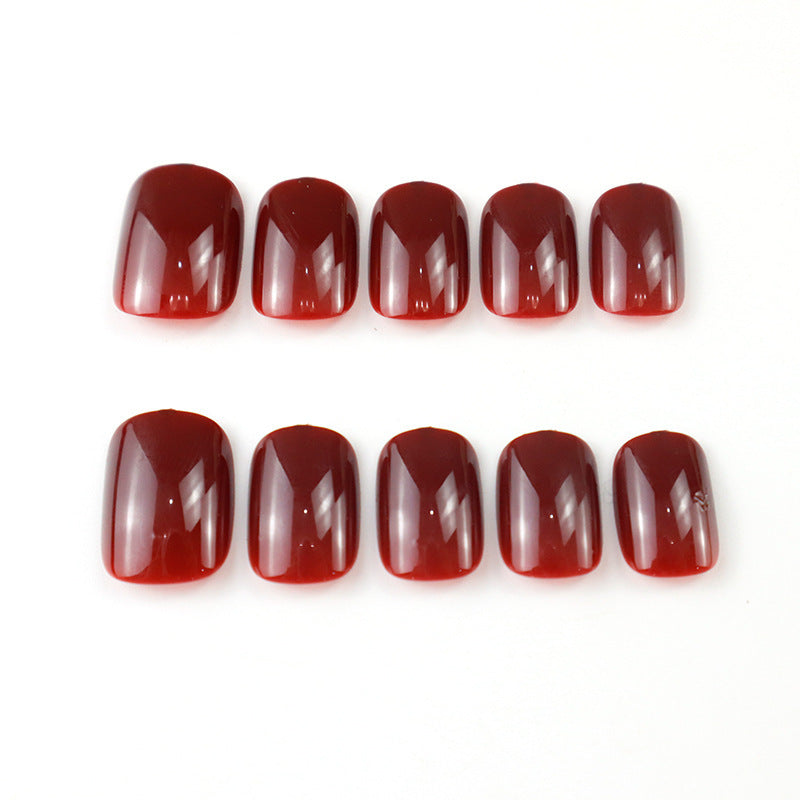 Glänzendes, langanhaltendes Press-On-Nagelset Karnz