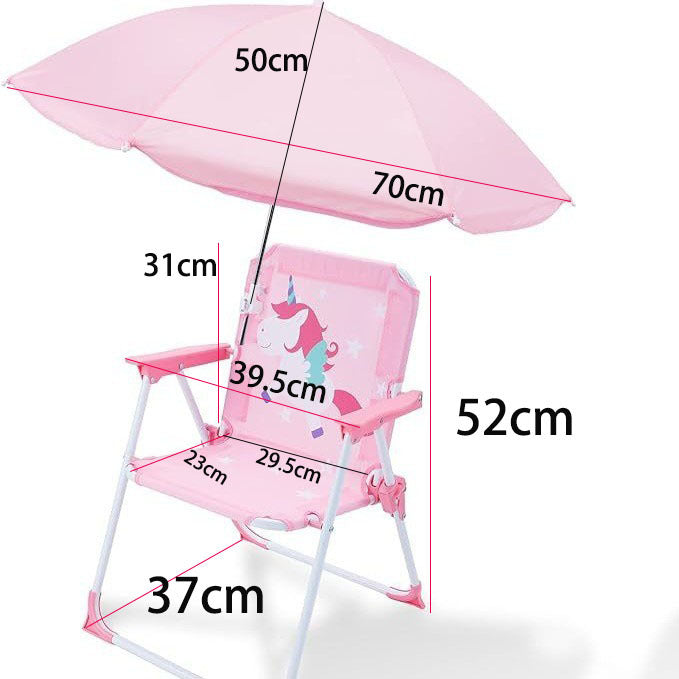 Damen Hochstuhl mit Sonnenschutz und tierischem Motiv Karnz