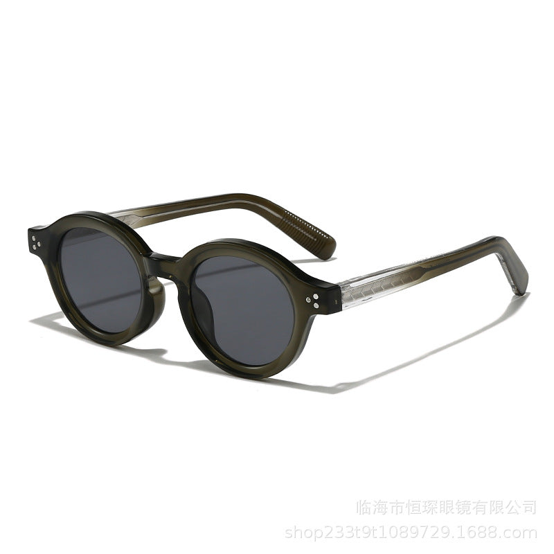 Damen modische Sonnenbrille im eleganten Runddesign Karnz
