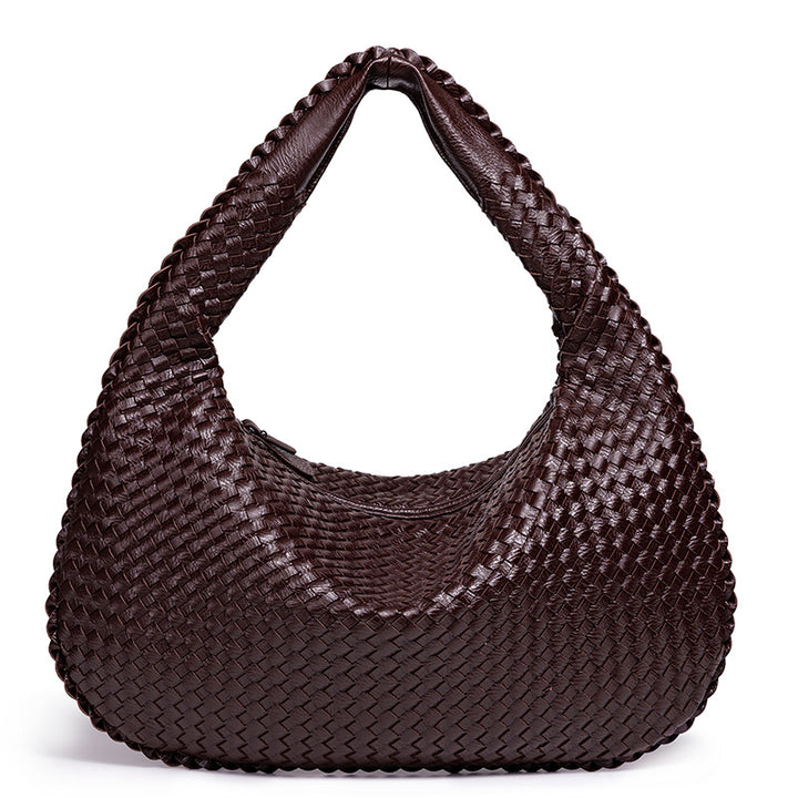 Woven Leather Schultertasche Karnz