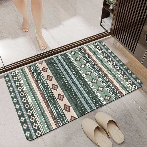 Stylische geometrische Muster Badezimmermatte Karnz