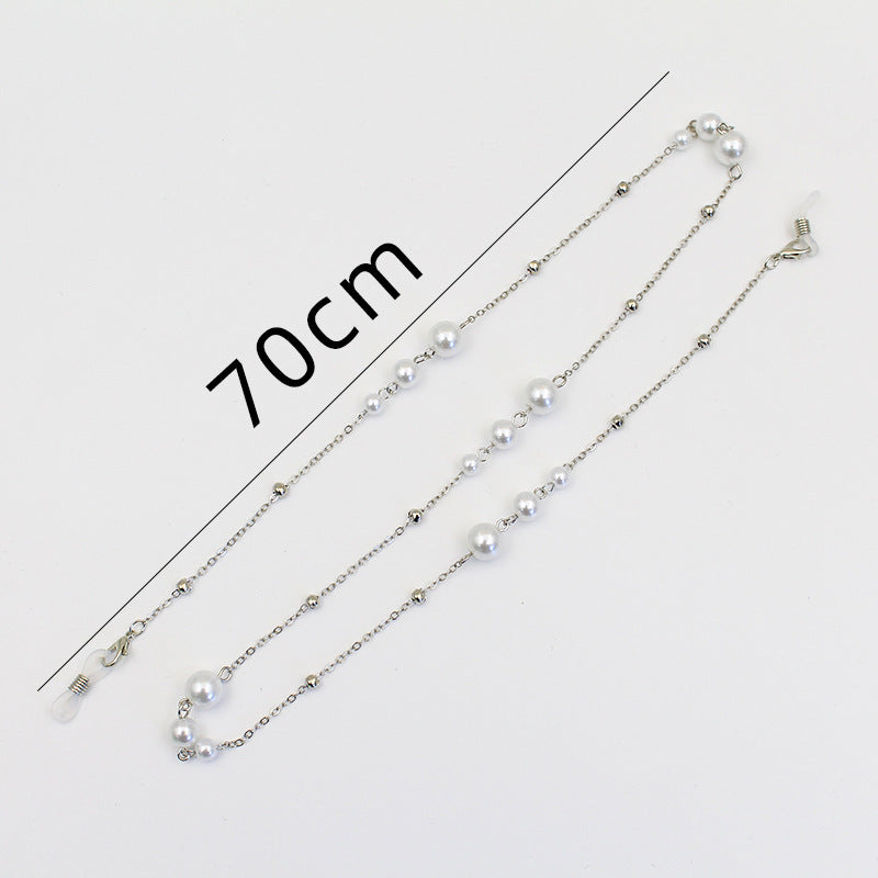 Elegante Perlen-Brillen-Kette Karnz