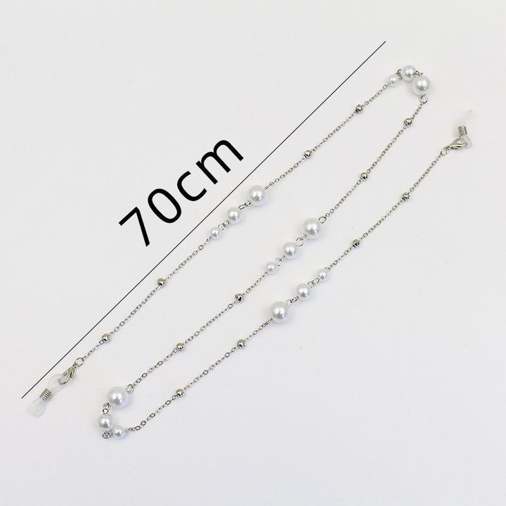Elegante Perlen-Brillen-Kette Karnz
