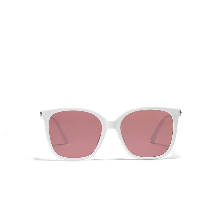 Damen stilvolle quadratische Sonnenbrille mit sanften Gläsern Karnz