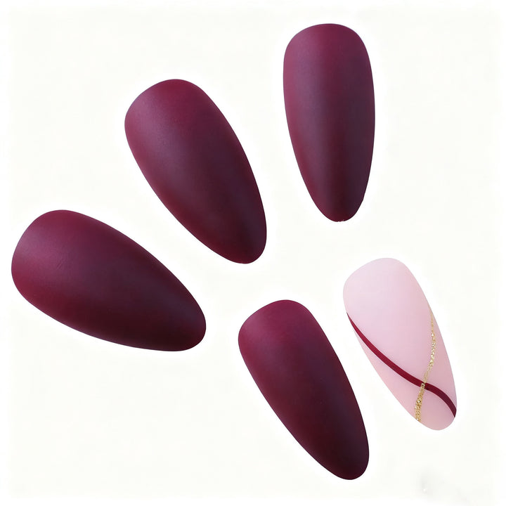 Elegante Matte Nagelkunst Verbesserungen Karnz
