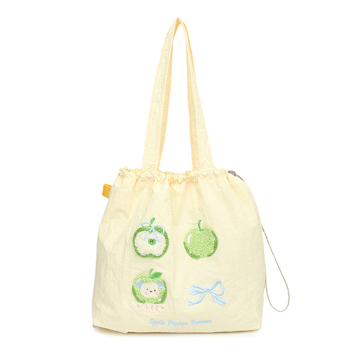 Süße Cartoon-Themen Kordelzug-Tote Tasche