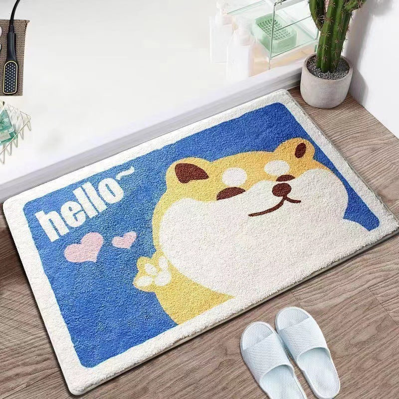 Verspielte katzenmotivierte Badematte