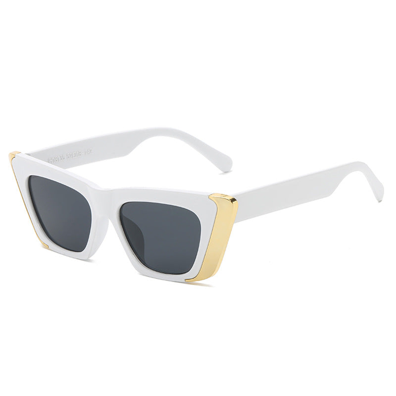 Damen modische Sonnenbrille mit eckigem Rahmen und luxuriösem Innenfutter Karnz