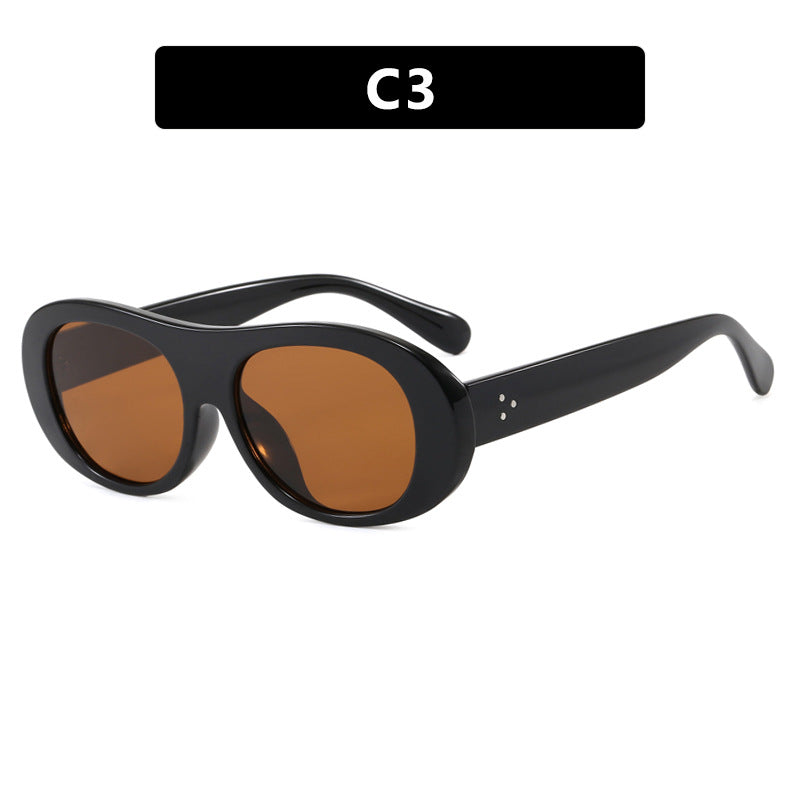 Damen modische Oversized-Sonnenbrille mit elegantem Schildkrötenmuster Karnz