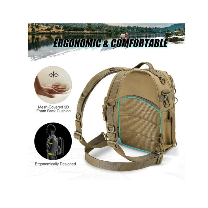 Multifunktionale Angel-Rucksacktasche mit Integrierten Zubehörfächern Karnz