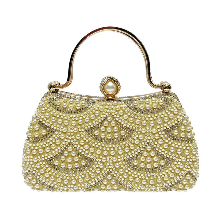 Vintage Perlenverzierte Handtasche