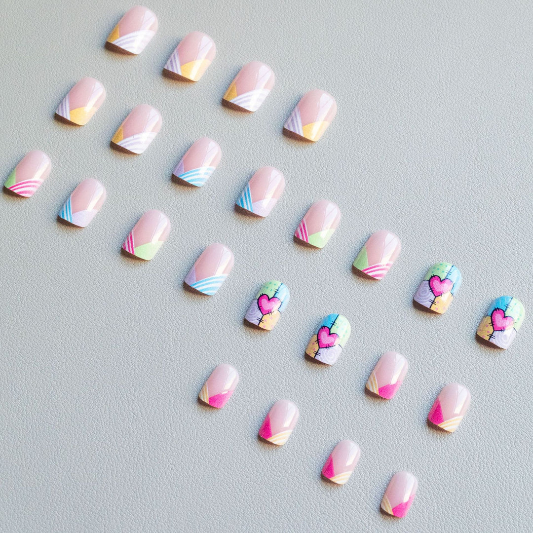 Künstlerisches Herzskizze Nagelkunstset