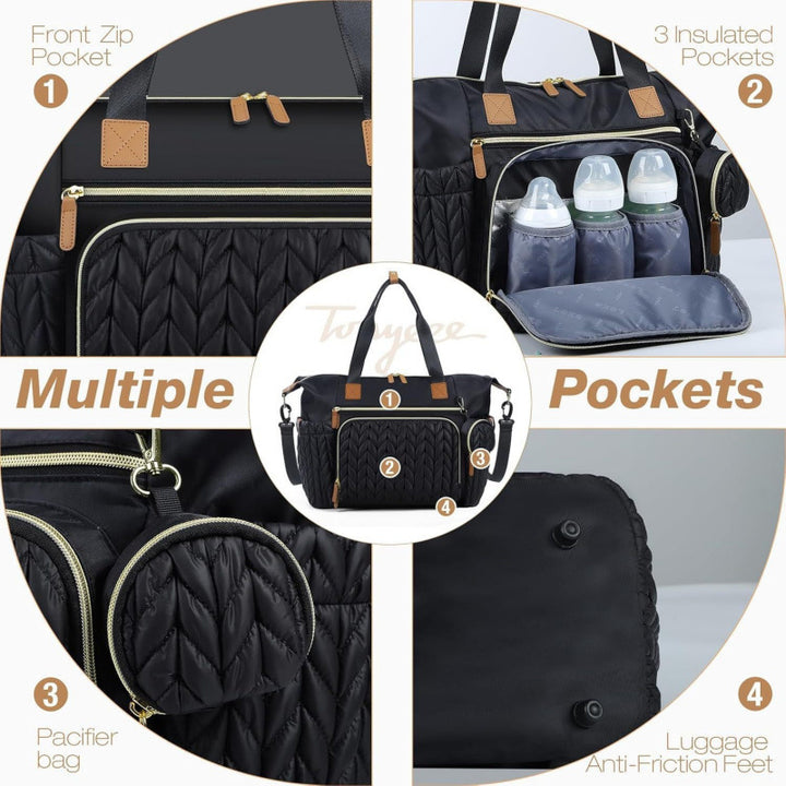 Elegante Wickeltasche mit Isolierten Fächern Karnz
