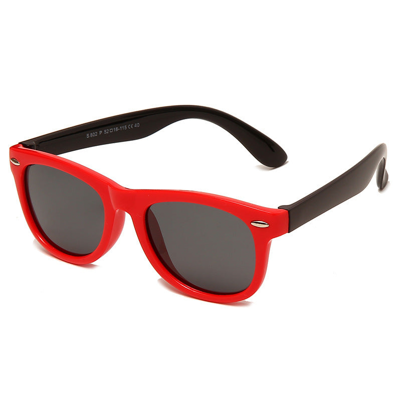 Karnz | Kinder Flex Sonnenbrille mit flexiblem und robustem Rahmen