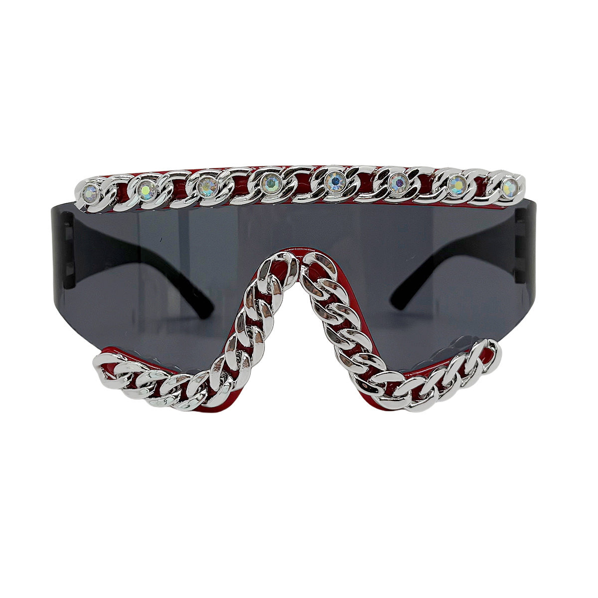 Damen Fashion-Schutzbrille mit glamourösen Kristallverzierungen Karnz