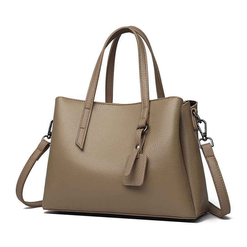 Strukturierte Leder-Tote-Bag Karnz 1785771205
